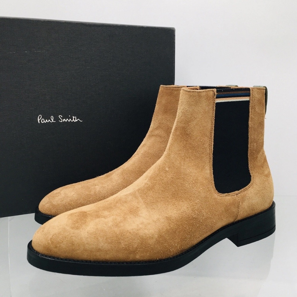 Paul Smith Camel Suede Ankle Boots